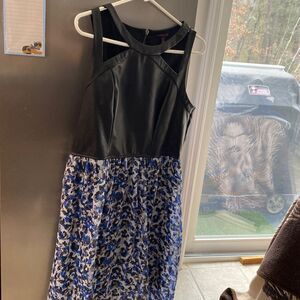Material girl xl black with blue accents slip